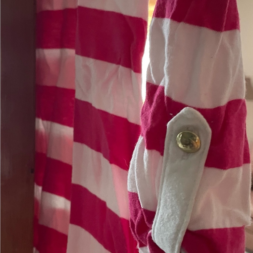 Red and White Striped Shirt Tommy Hilfiger